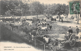 52-CHAUMONT- UN COIN DU MARCHE AU BETAIL - Chaumont