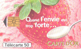 France:Used Phonecard, France Telecom, 50 Units, Carte D'Or, Strawberry - 1997