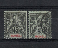 Mohelie - '1906 - 2 Timbres 45c _ N°11 - Autres & Non Classés