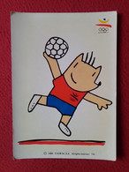 POSTAL POST CARD 1988 COBI BALONMANO HANDBALL JUEGOS OLÍMPICOS BARCELONA OLIMPIADAS 92 1992 MASCOTA. OLYMPIC GAMES...VER - Handball