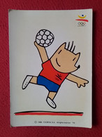 POSTAL POST CARD 1988 COBI BALONMANO HANDBALL JUEGOS OLÍMPICOS BARCELONA OLIMPIADAS 92 1992 MASCOTA. OLYMPIC GAMES...VER - Handbal
