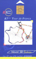 France:Used Phonecard, France Telecom, 50 Units, Tour De France 2000 - 2000