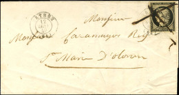 Plume + Càd T 15 ORTHEZ (64) 12 JANV. 49 / N° 3 Belles Marges Sur Lettre Avec Texte Pour Sainte Marie D'Oloron. - TB / S - 1849-1850 Ceres