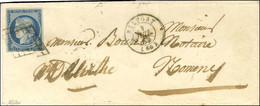 Grille / N° 4 Belle Marge Càd T 15 BELFORT (66) 1 JUIL. 50 Sur Lettre Pour Nomeny (premier Jour Du Changement De Tarif). - 1849-1850 Ceres