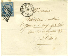 Grille / N° 4 Càd T 15 ROUSSY-LE-VILLAGE 55 Sur Lettre Avec Texte Pour Paris. 1850. - SUP. - R. - 1849-1850 Ceres