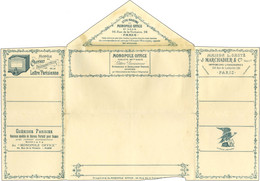 Enveloppe Lettre Annonce Type Sage 15c '' Monopole Office '' (Storch J82). - TB / SUP. - R. - Sonstige & Ohne Zuordnung