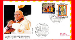 VATICANO - 1991 - Busta FDC Roma - Visita Di Giovanni Paolo II In Polonia Dispaccio Speciale - Annullo 14-20 8 1991 - Lettres & Documents