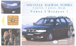 France:Used Phonecard, France Telecom, 50 Units, Car Daewoo Nubira - 1997