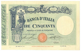 50 LIRE BARBETTI GRANDE L MATRICE LATERALE TESTINA FASCIO 16/03/1927 BB+ - Regno D'Italia – Autres