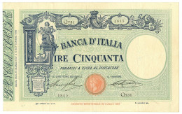 50 LIRE BARBETTI GRANDE L MATRICE LATERALE TESTINA FASCIO 16/03/1927 BB+ - Regno D'Italia – Other