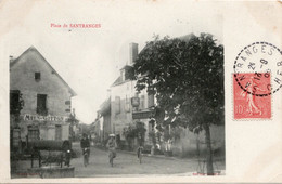 CPA 18 SANTRANGES PLACE DE SANTRANGES RARE BELLE CARTE !! - Autres & Non Classés