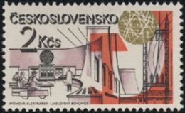 Czechoslovakia / Stamps (1981) 2493: Jaslovske Bohunice Nuclear Power Plant; Painter: Wolfgang Schlosser - Atome
