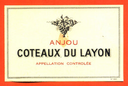 Etiquette Ancienne Neuve De Vin D'anjou Coteaux Du Layon - 73 Cl - Roséwijn