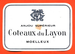 Etiquette Ancienne Neuve De Vin D'anjou Supérieur Coteaux Du Layon Moelleux - 73 Cl - Vino Rosado