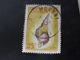 COMORES  Coquillage 25 Francs - Usati