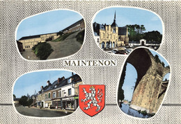 Maintenon * Souvenir De La Ville * Cp 4 Vues * Collège école - Maintenon