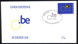 Belgium Sc# 1861 FDC 2001 6.15 Europian Union - Covers & Documents