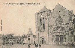 Longpont * La Place De L'église , Vestige De L'abbaye Des Bénédictins - Andere & Zonder Classificatie