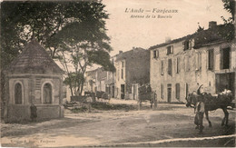 CPA 11 FANJEAUX AVENUE DE LA BASCULE RARE BELLE CARTE !! - Autres & Non Classés