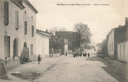 St Pierre D'aurillac * La Route Nationale * Groupe D'enfants - Other & Unclassified