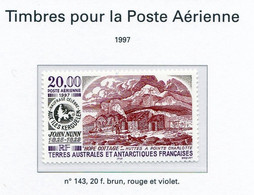TAAF 1997 Poste Aérienne N° 143  Neuf ** Qualité Sup. - Unused Stamps