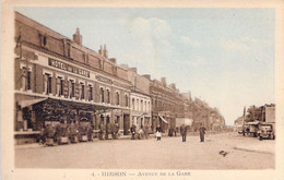 FRANCE - 02 - HIRSON - Avenue De La Gare - Voiture - Hôtel De La Gare - Ciel Bleu - Letellier - Carte Postale Ancienne - Hirson