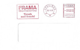 Ema - Freistempel  FRAMA SENSONIC Touch And Frank ! SPECIMEN - 1980-1999