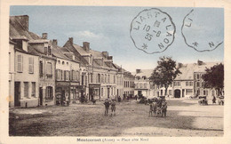 FRANCE - 02 - MONTCORNET - Place Côté Nord - Animée - Ciel Bleu - Edit LASSER - Carte Postale Ancienne - Autres & Non Classés