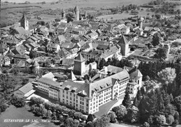 Estavayer Le Lac Vue Aérienne Suisse Canton De FR Fribourg Institut Du Sacré Coeur Photo A Dériaz - Fribourg