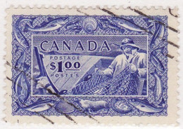 2849) Canada  $1 Fishemen  Postmark Cancel - Gebruikt