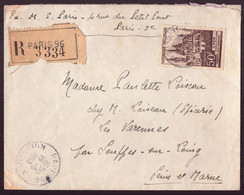 France, Enveloppe Recommandée Du 18 Mai 1953 De Paris Pour Souppes-sur-Loing - Other & Unclassified