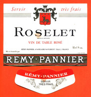 Etiquette + Collerette Ancienne Neuve De Vin De Table Rosé Roselet Ets Remy Pannier à Saint Hilaire Saint Florent - - Rosé (Schillerwein)