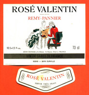 Etiquette + Collerette Ancienne Neuve De Vin De Table Rosé Valentin Remy Pannier à Saint Hilaire Saint Florent - 73 Cl - Rosés