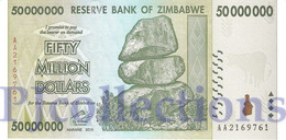 ZIMBABWE 50 MILION DOLLARS 2008 PICK 79 UNC - Zimbabwe