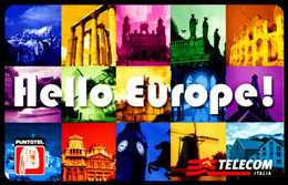 G 2462 964 C&C 4591 SCHEDA TELEFONICA NUOVA HELLO EUROPE T 200 PROVA ARC - Usages Spéciaux