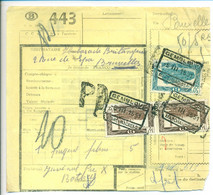 Belgique 1951 Bordereau De Collis à Bruxelles - Documents & Fragments