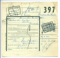 Belgique 1951 Bordereau De Collis à Bruxelles - Documenten & Fragmenten