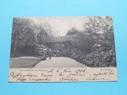 Rustic Bridge, The Gardens, Boscombe ( Edit. 3516 ) 1902 ( See / Voir Scans ) ! - Bournemouth (from 1972)