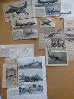 Lot De 20g De Coupures De Presse Des Aéronefs Américains Budd Conestoga - Beech 34 - Curtiss XP-87 - Aviazione
