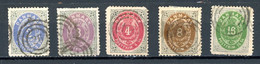 Danemark   Y&T    16 - 20   Mi   16 - 20   Obl   ---    Excelent état... - Used Stamps