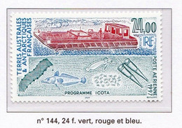 TAAF 1997 Poste Aérienne N° 144  Neuf ** Qualité Sup. - Unused Stamps