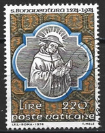 Vatican City 1974. Scott #560 (U) St. Bonaventure - Gebruikt