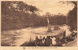 Congo - S/S Sint Pieter Claver Boot Der Missie - Edit. Nels - Animé - Bateau - Carte Postale Ancienne - Congo Belga