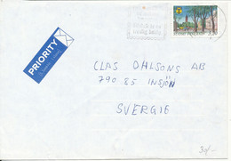 Finland Cover Sent To Sweden 1995 Single Franked - Covers & Documents