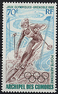 Comoros, Comores, 1968, Olympic Winter Games Grenoble, Skiing, Sports, MNH, Michel 86 - Nuevos