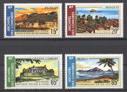 Comoros, Comores, 1971, Landscapes, MNH, Michel 119-122 - Nuevos