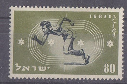 ISRAEL   Y & T 34  MACCABIADE SPORT COUREUR   1950 NEUF SANS CHARNIERES - Neufs (sans Tabs)