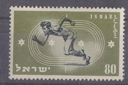 ISRAEL   Y & T 34  MACCABIADE SPORT COUREUR   1950 NEUFS SANS CHARNIERES - Unused Stamps (without Tabs)