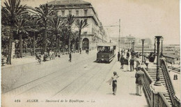 ALGER -BOULEVARD DE LA REPUBLIQUE-TRAM - Guelma