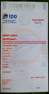 Ticket De Transport Bateau IDO - Istanbul - Turquie - Wereld